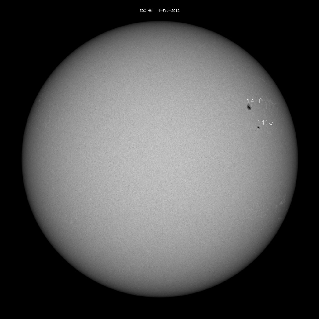 Sunspot regions