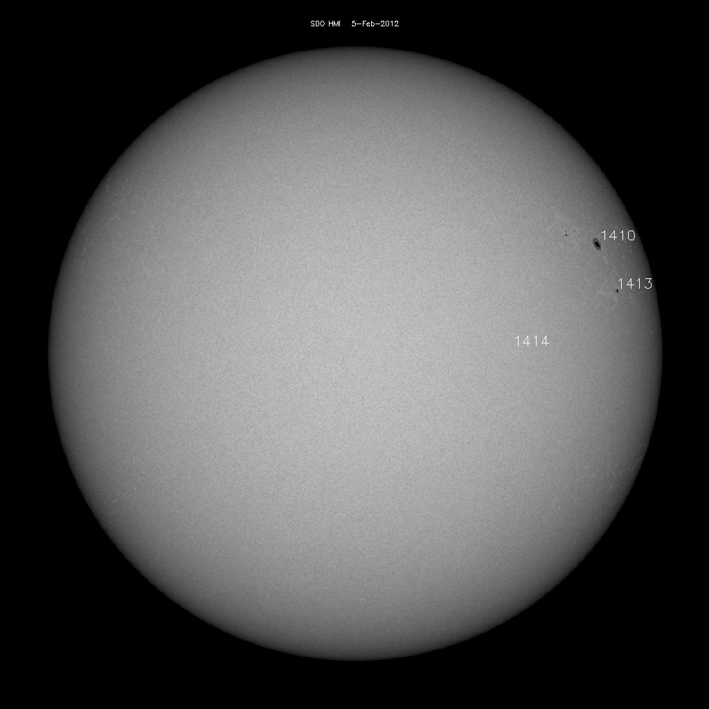 Sunspot regions