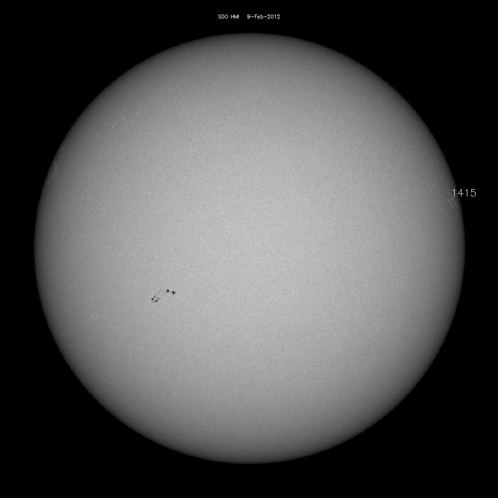 Sunspot regions