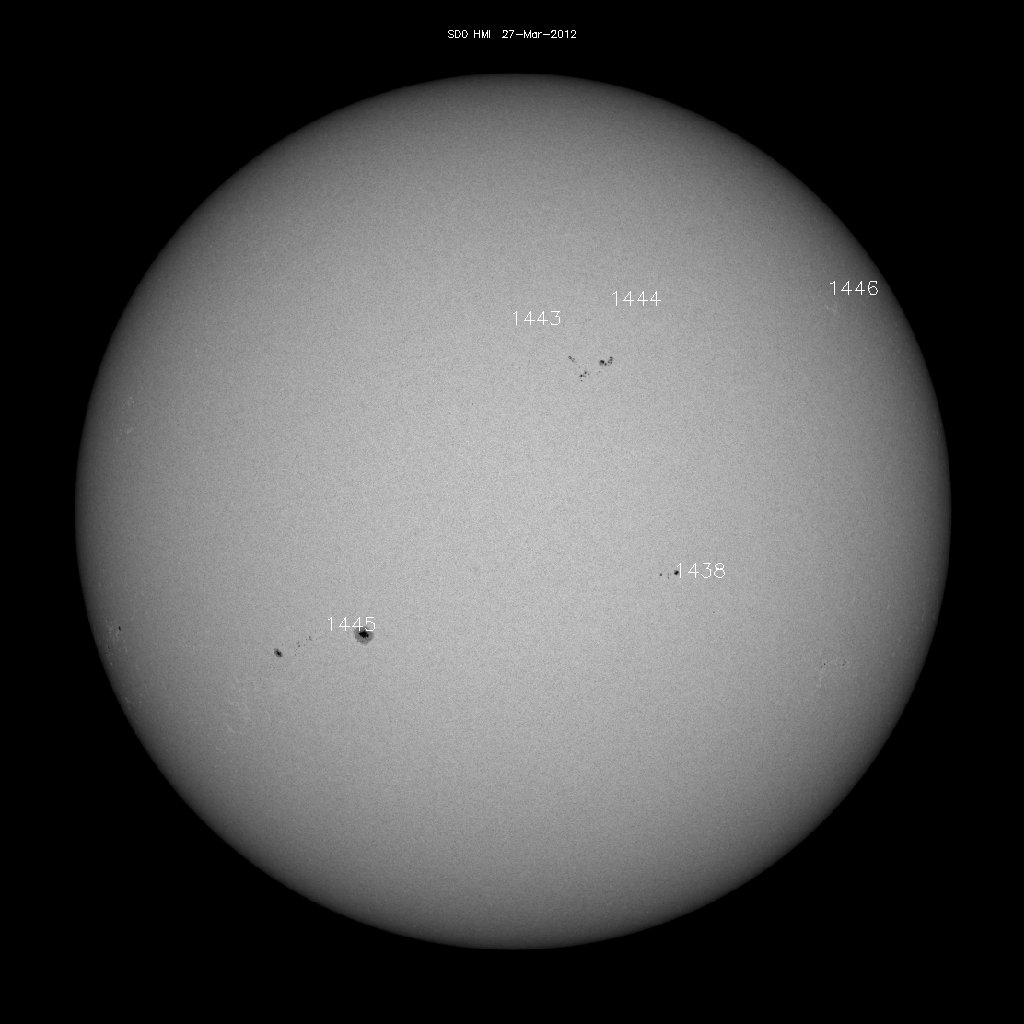 Sunspot regions