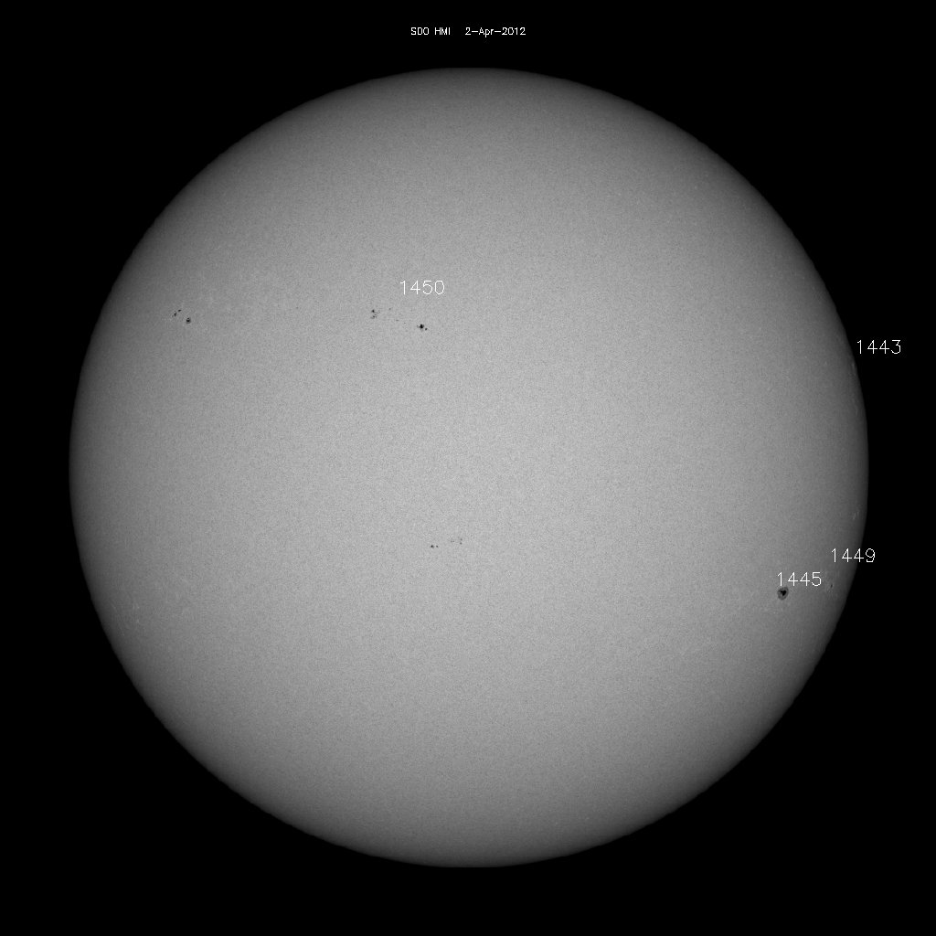 Sunspot regions