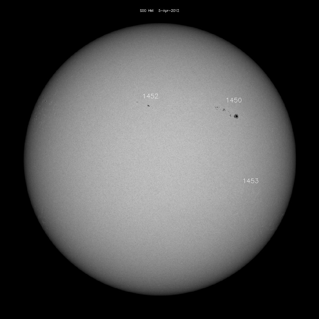 Sunspot regions