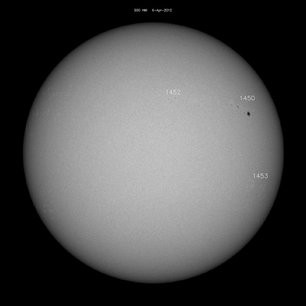 Sunspot regions