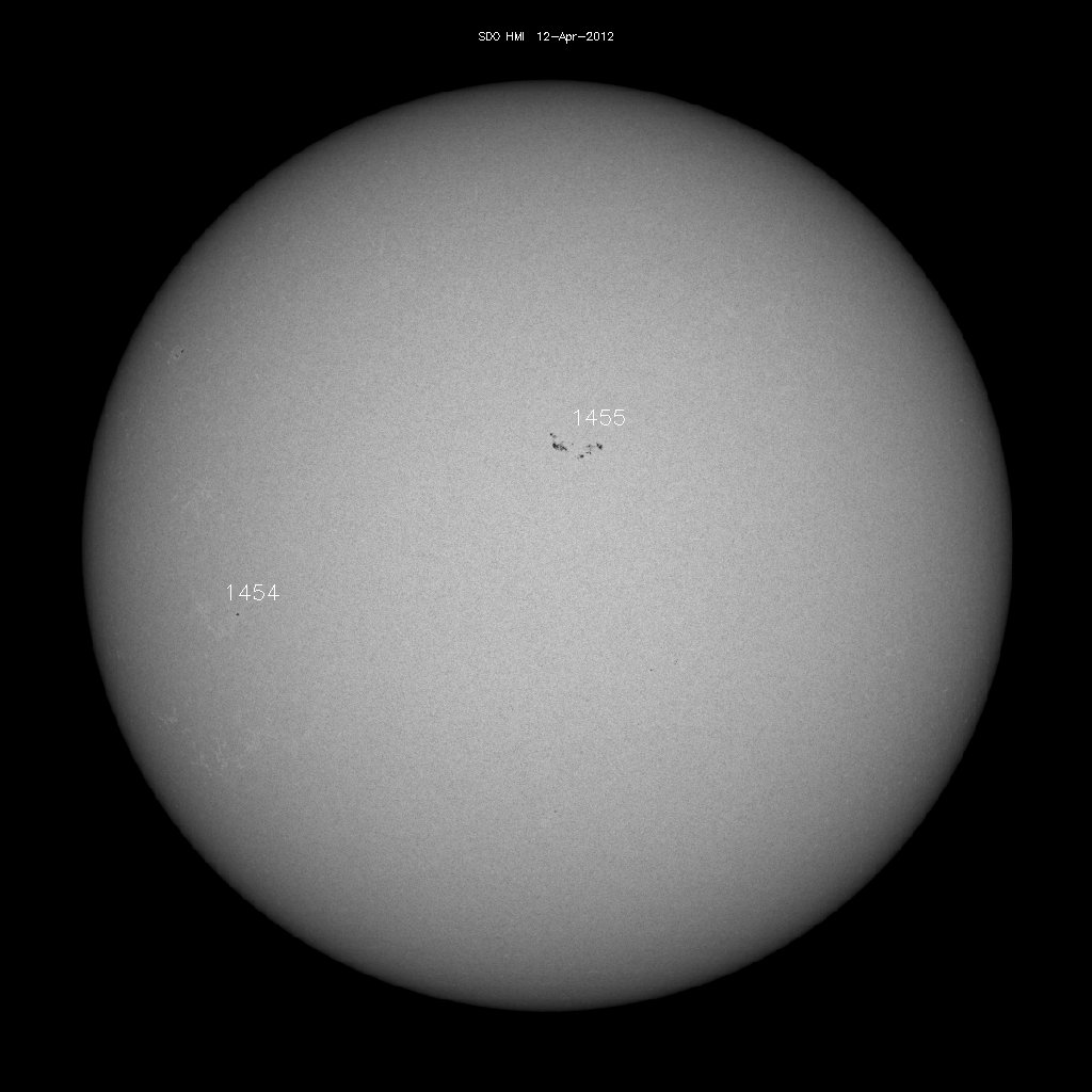 Sunspot regions