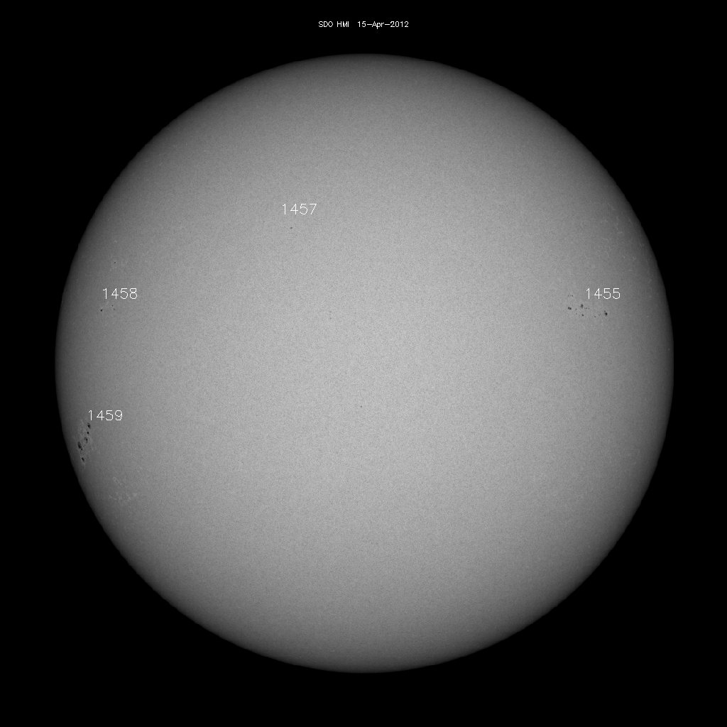 Sunspot regions