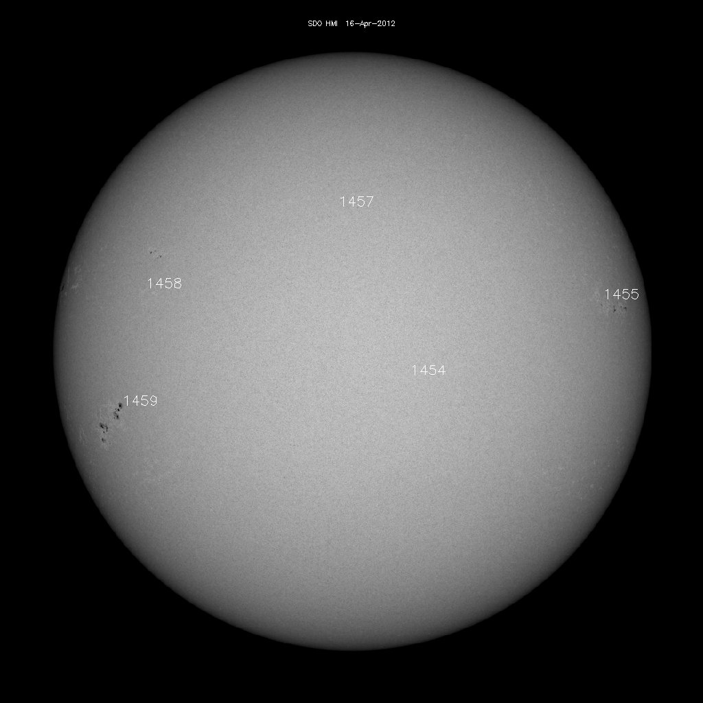 Sunspot regions