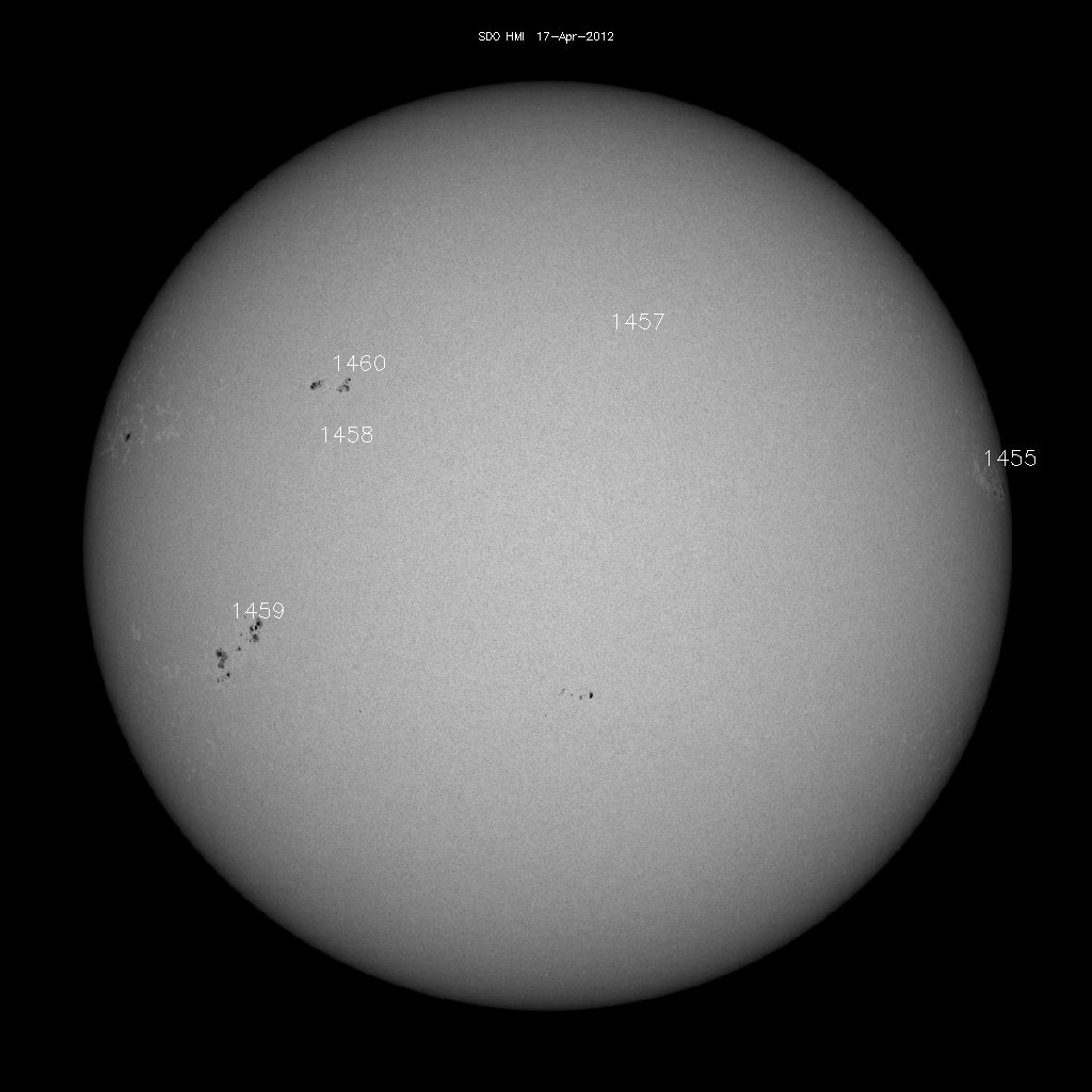 Sunspot regions