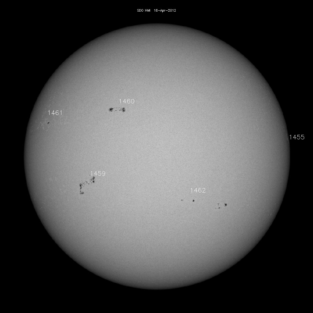 Sunspot regions