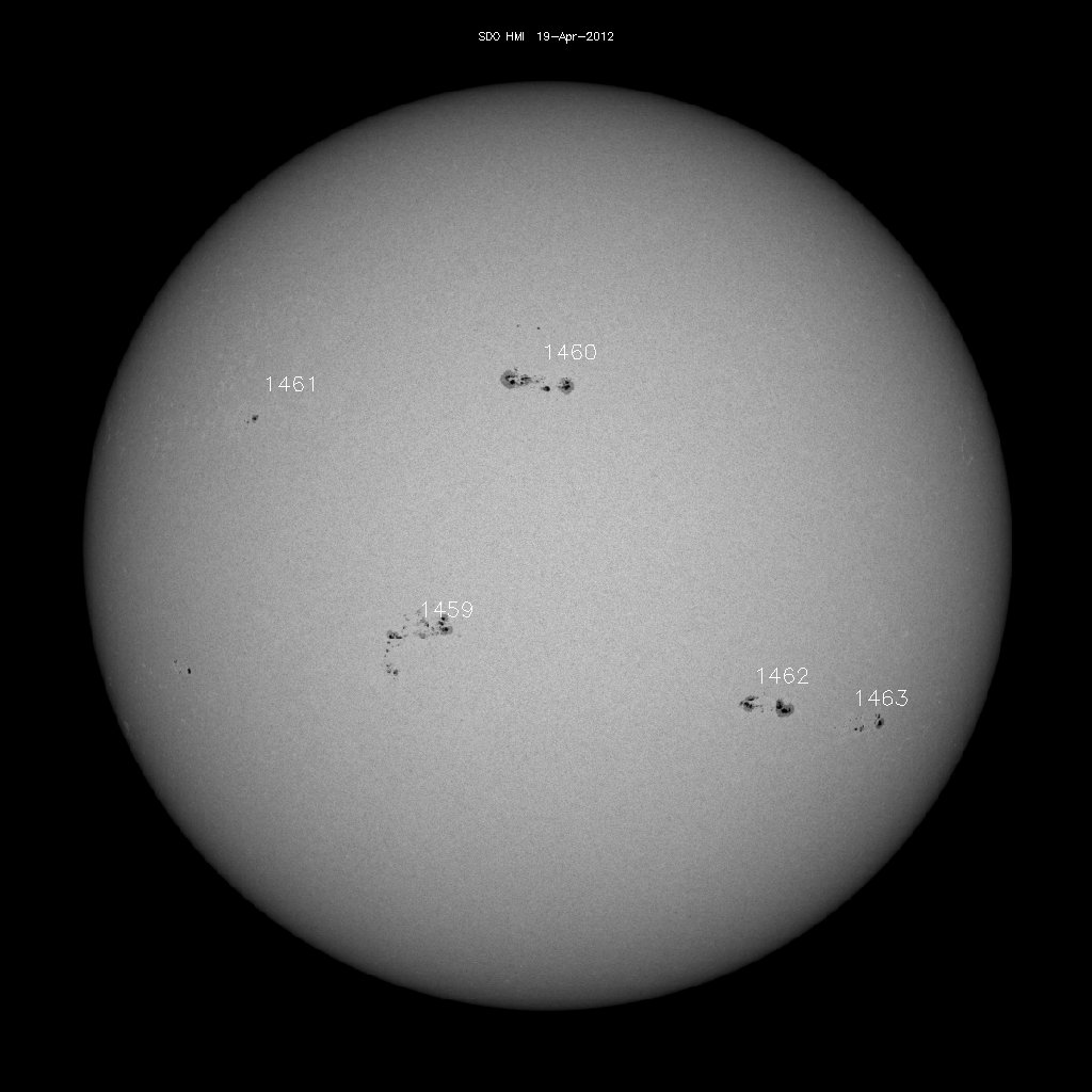 Sunspot regions