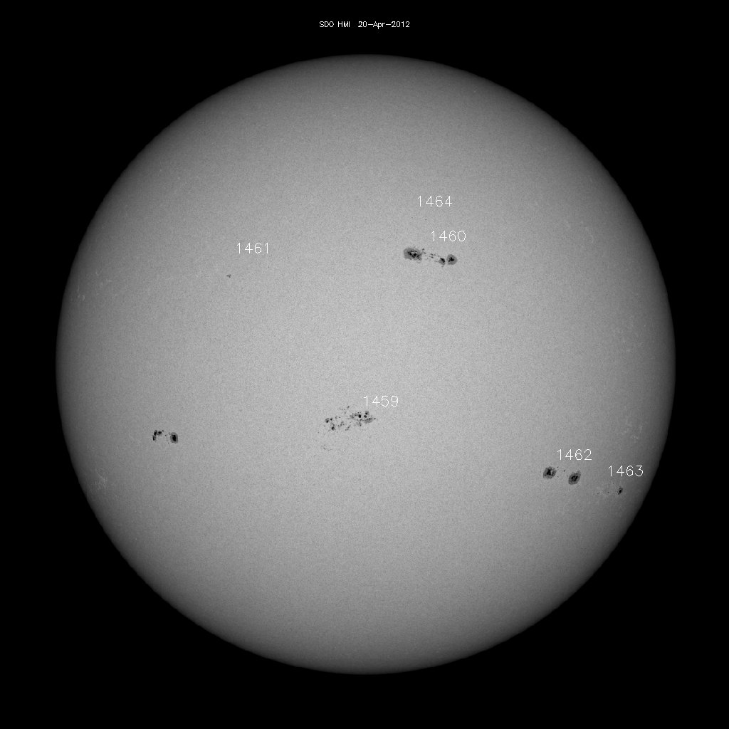 Sunspot regions