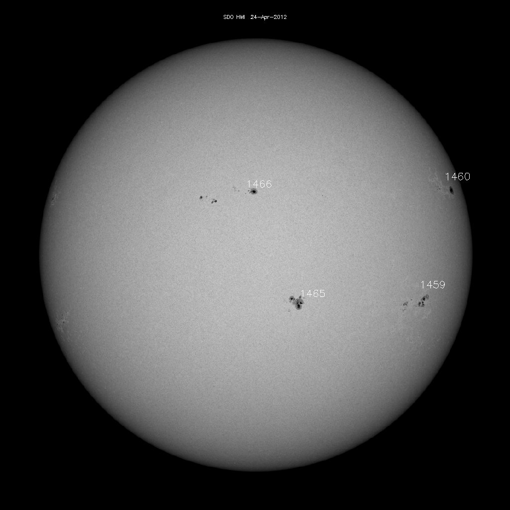 Sunspot regions