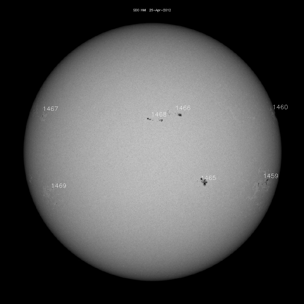 Sunspot regions