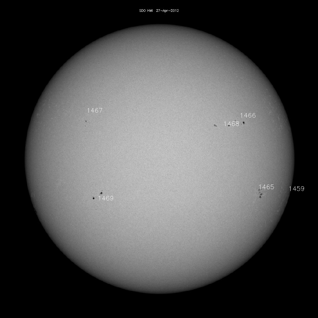 Sunspot regions