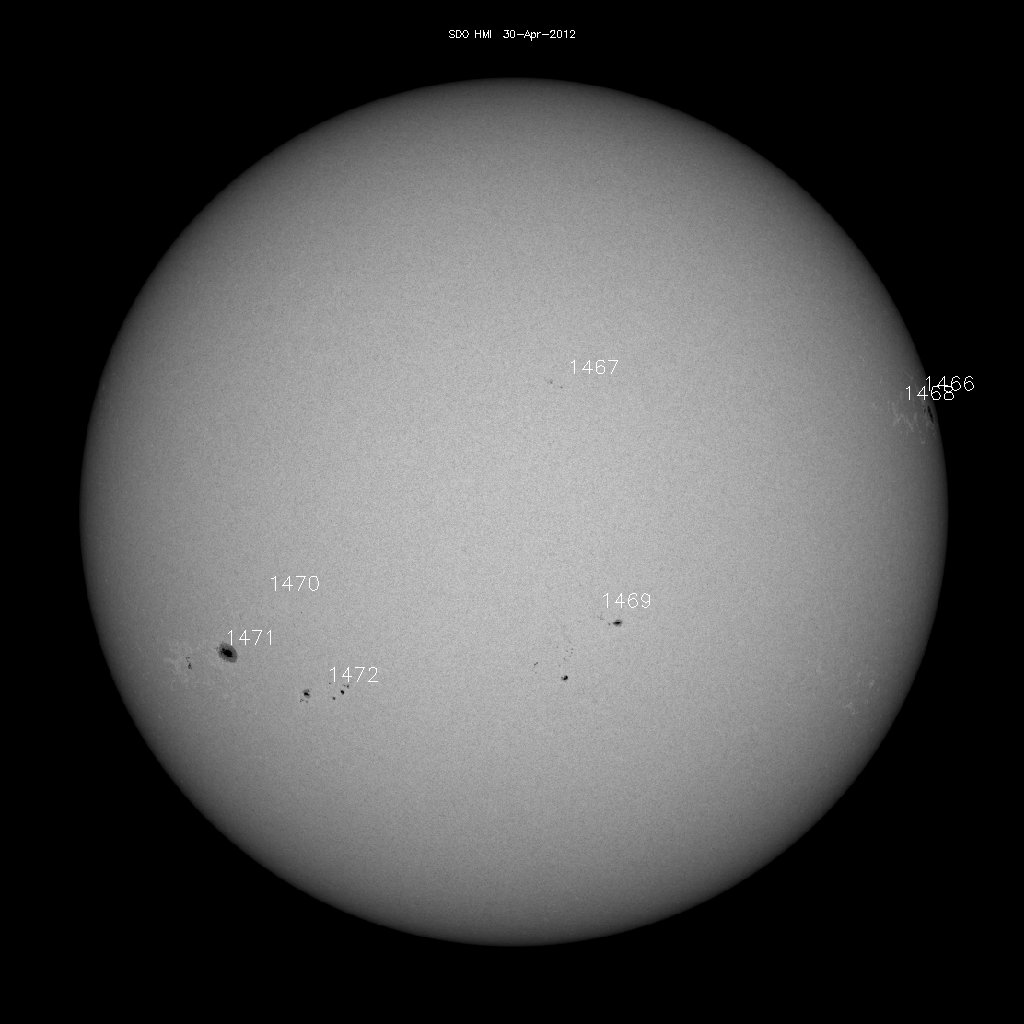 Sunspot regions