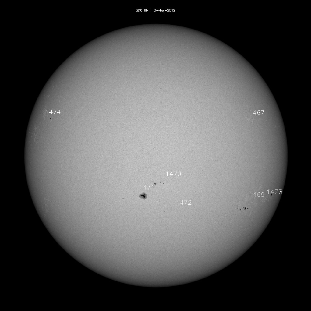 Sunspot regions