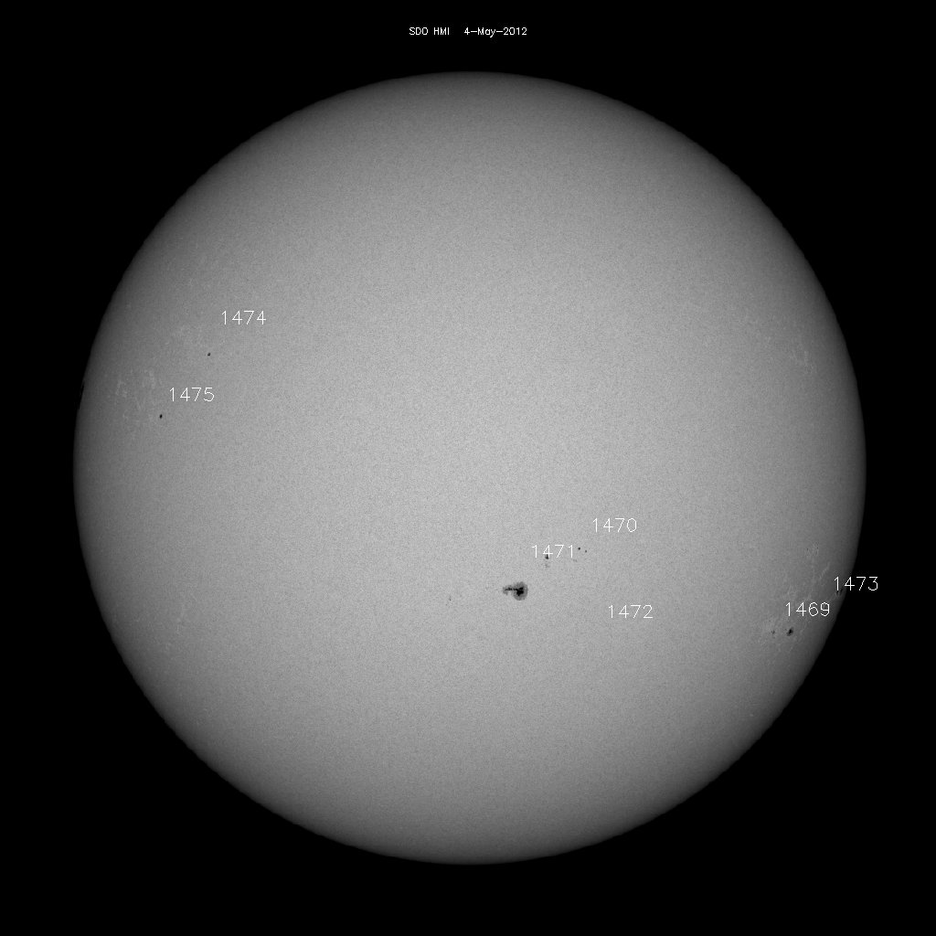 Sunspot regions