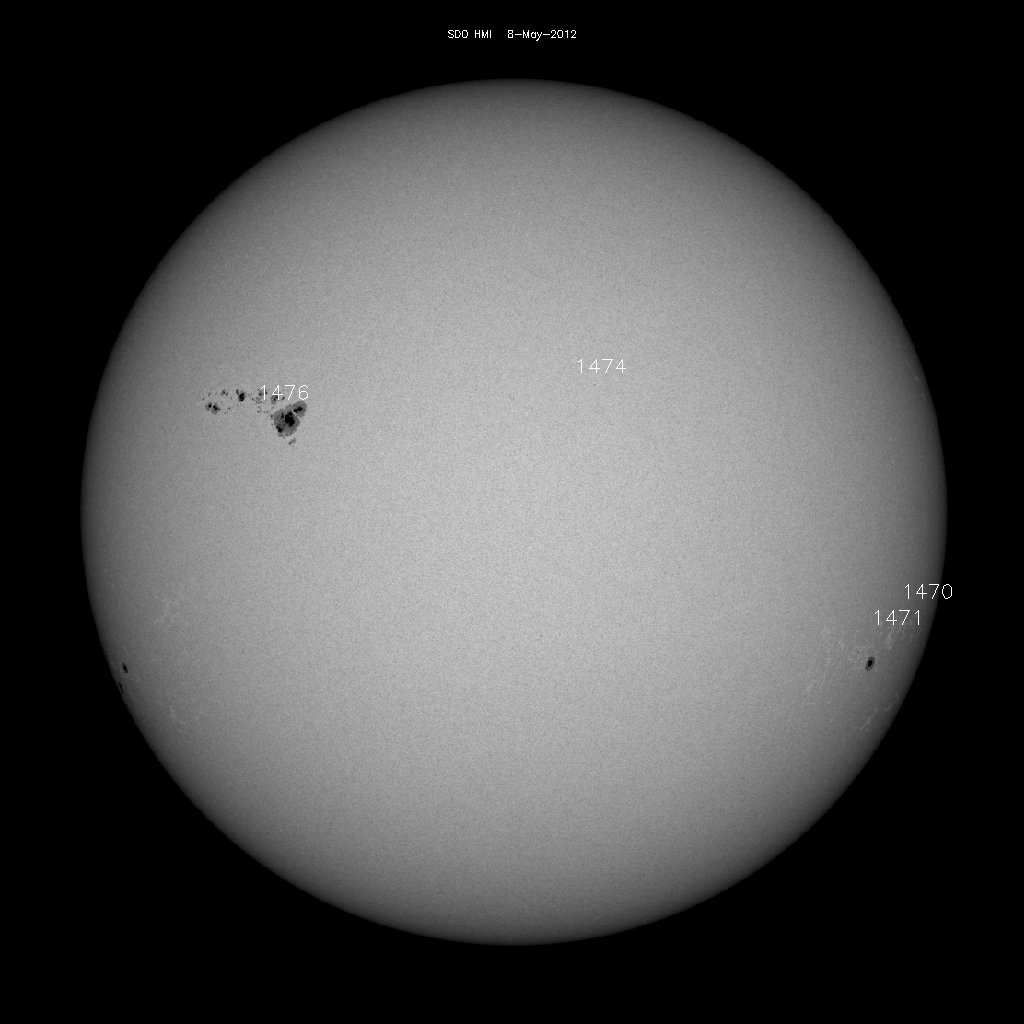 Sunspot regions