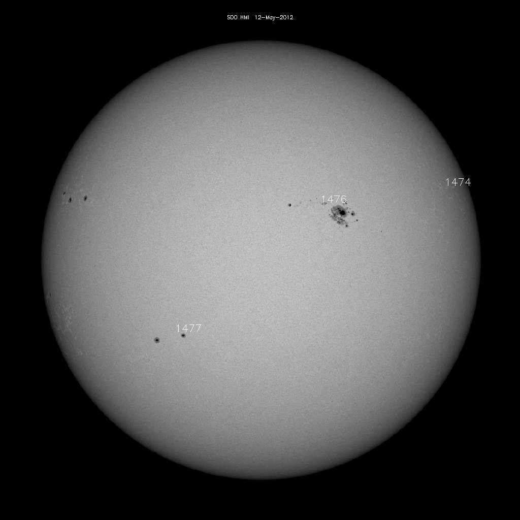 Sunspot regions