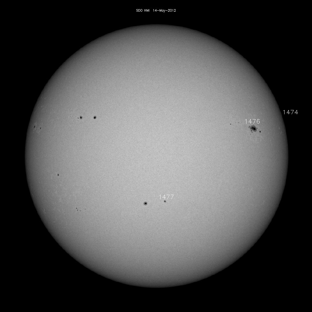 Sunspot regions