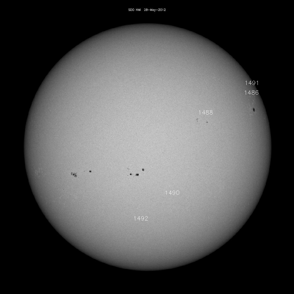 Sunspot regions