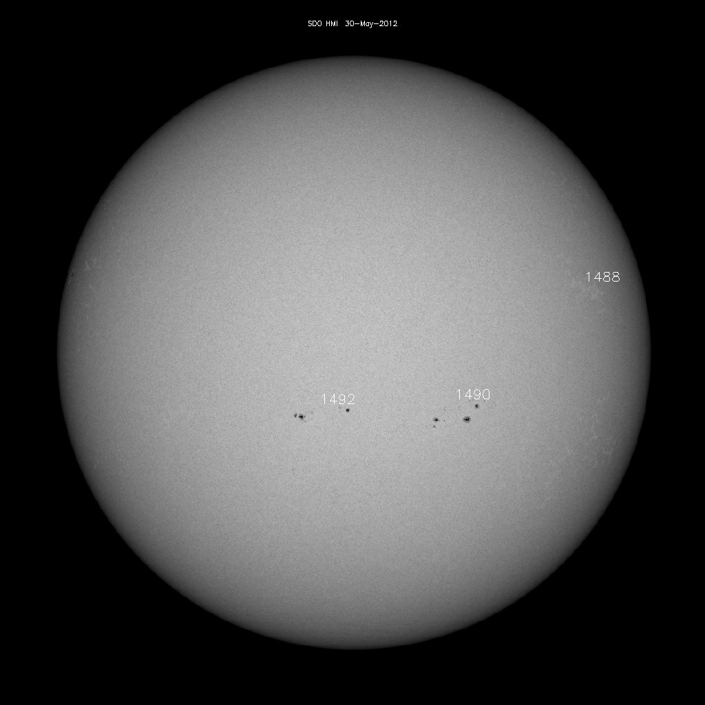 Sunspot regions