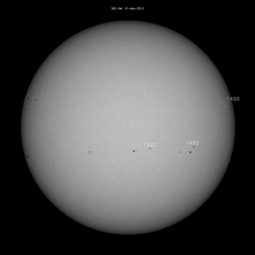 Sunspot regions