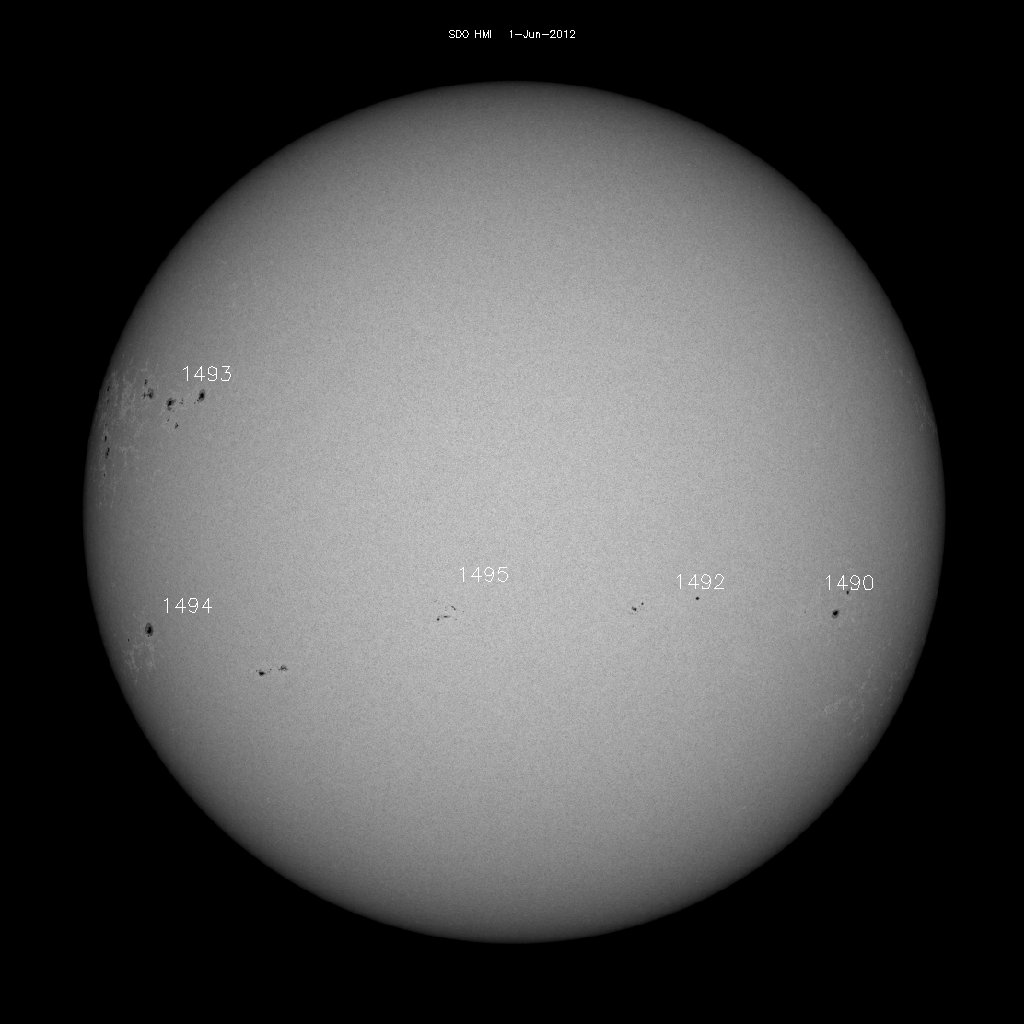 Sunspot regions