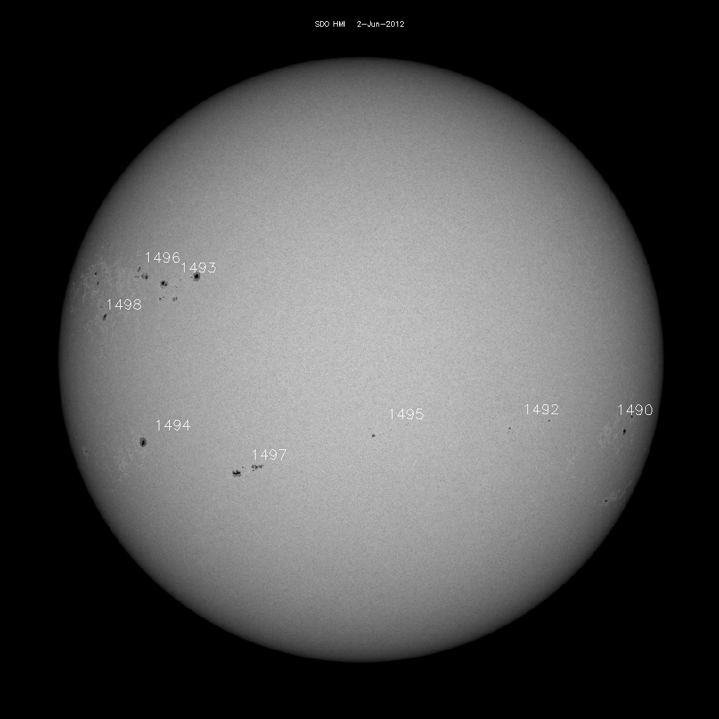 Sunspot regions