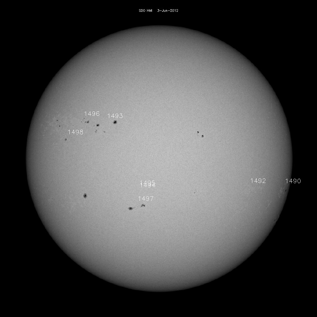 Sunspot regions