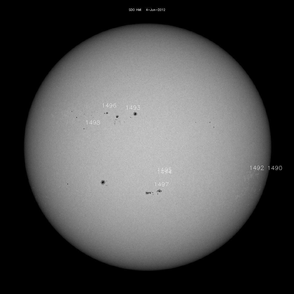 Sunspot regions