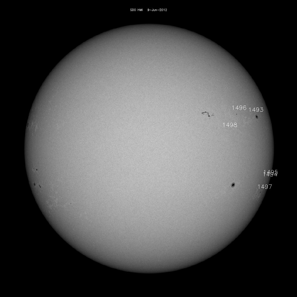 Sunspot regions