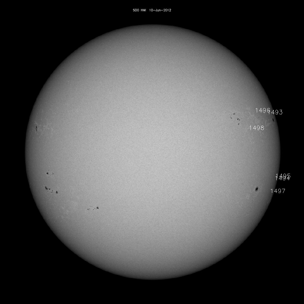 Sunspot regions