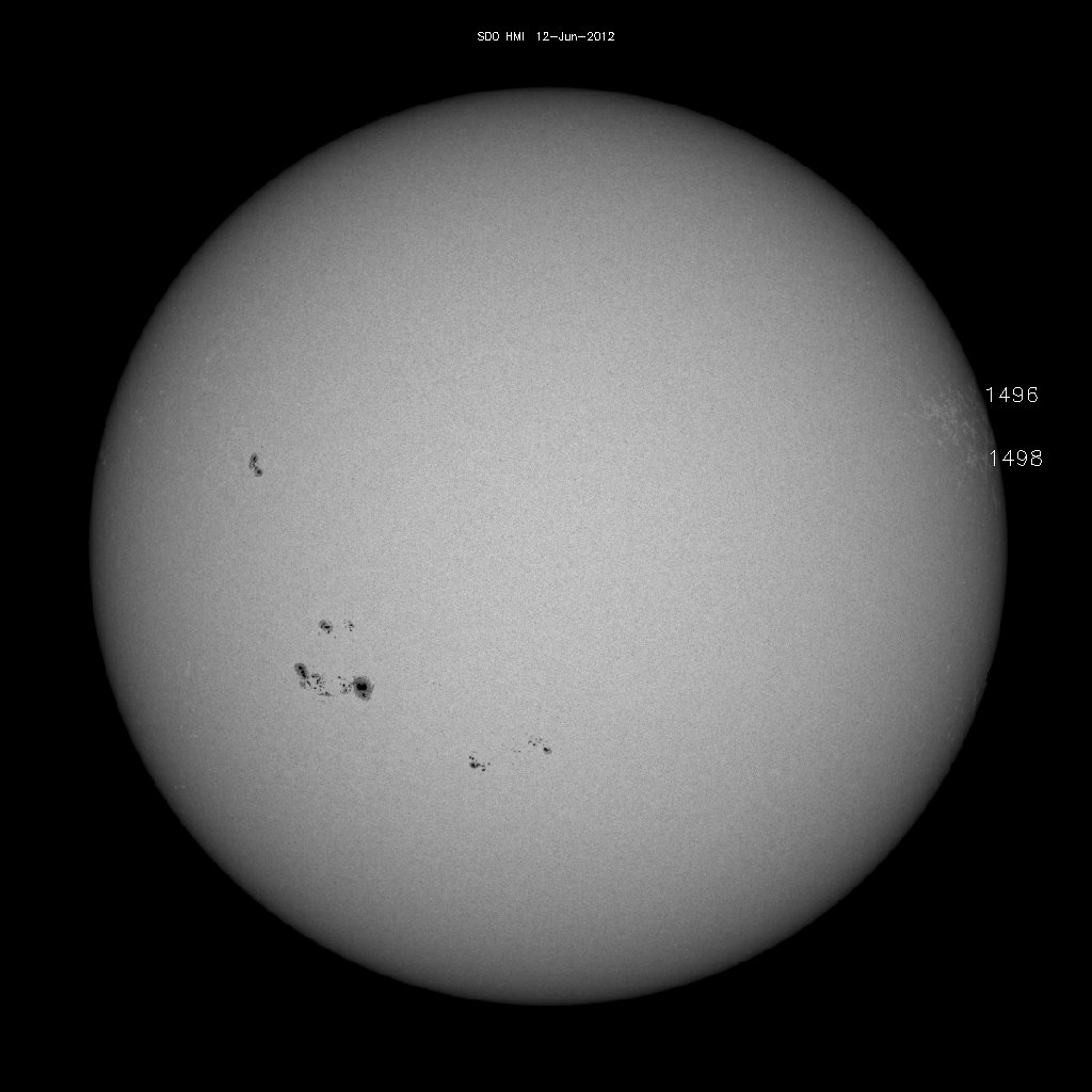 Sunspot regions