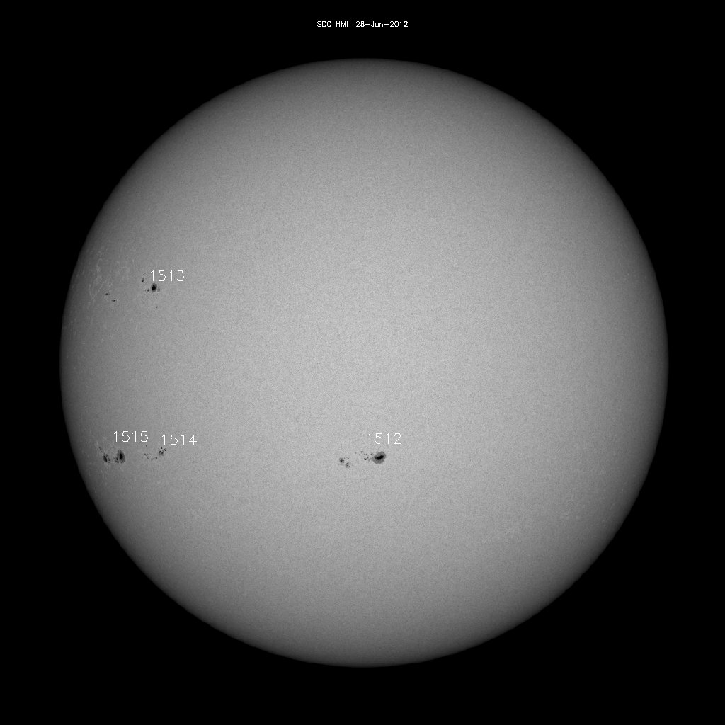 Sunspot regions