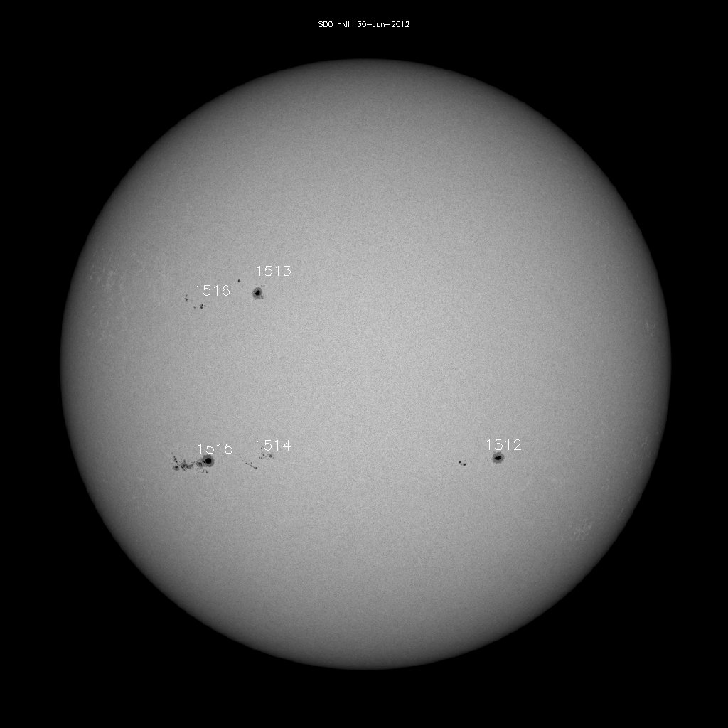 Sunspot regions