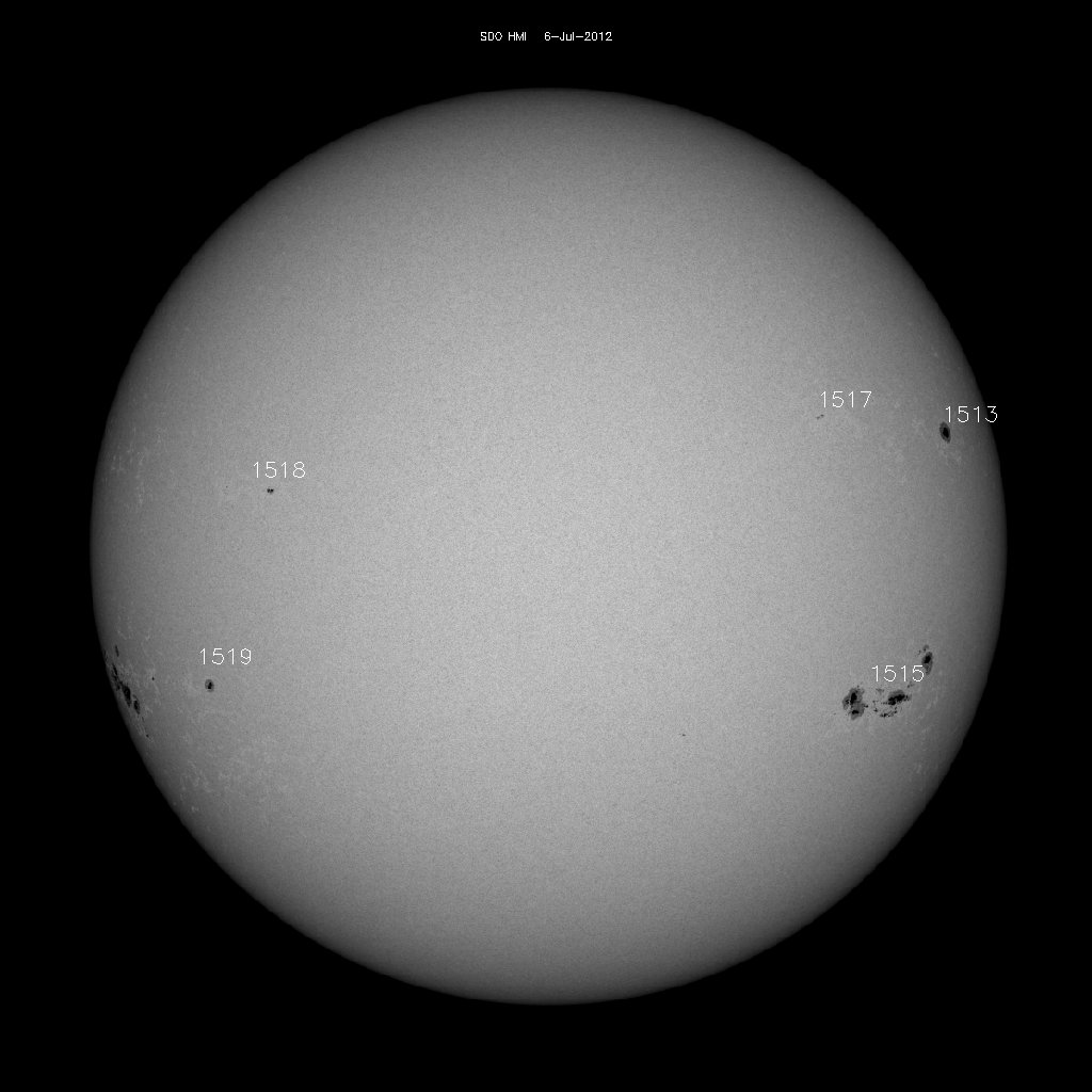 Sunspot regions