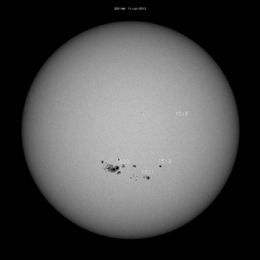 Sunspot regions