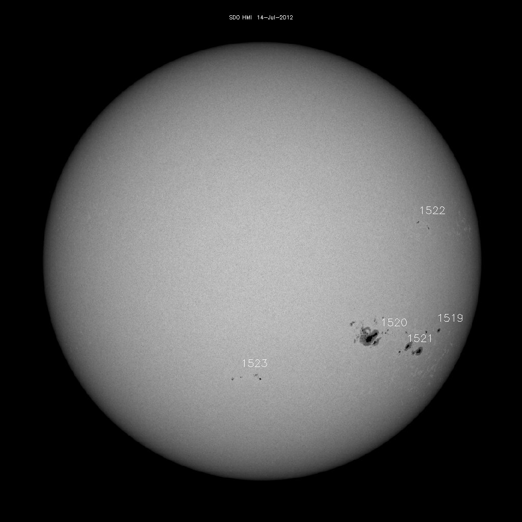 Sunspot regions