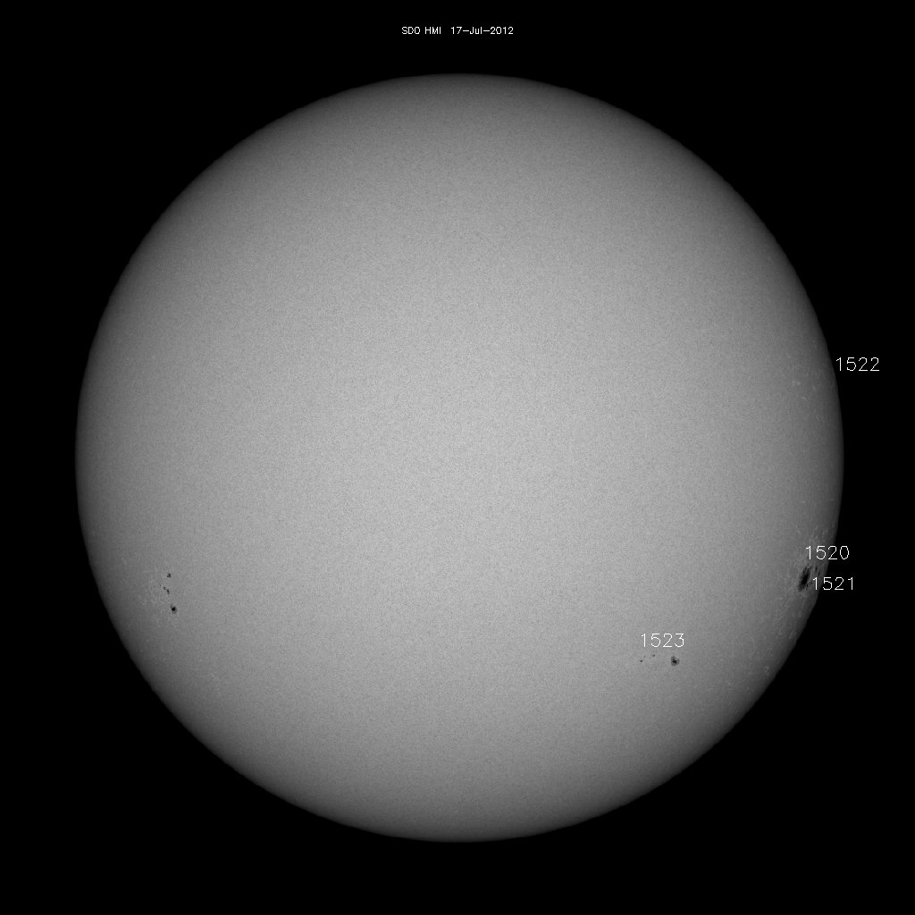 Sunspot regions