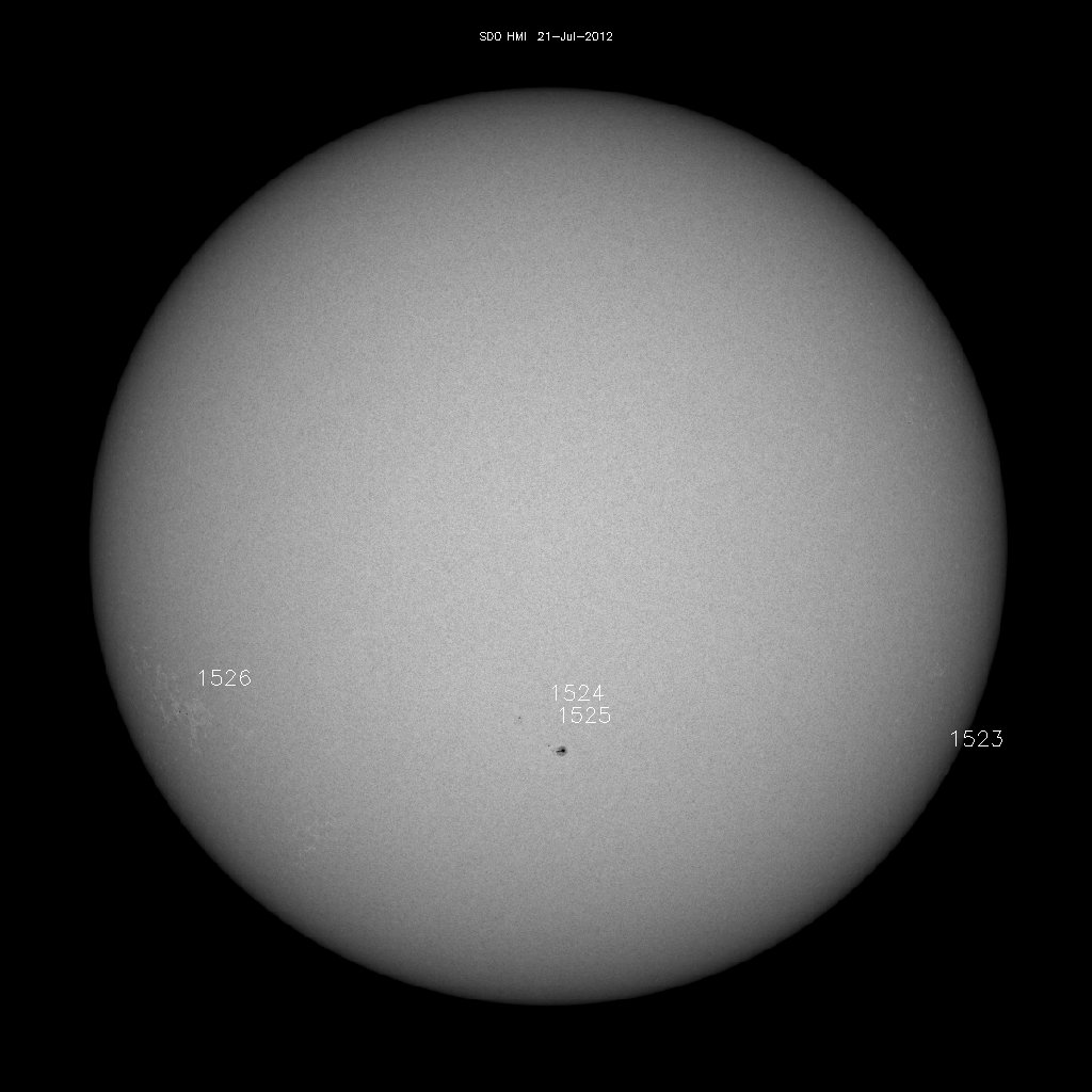 Sunspot regions