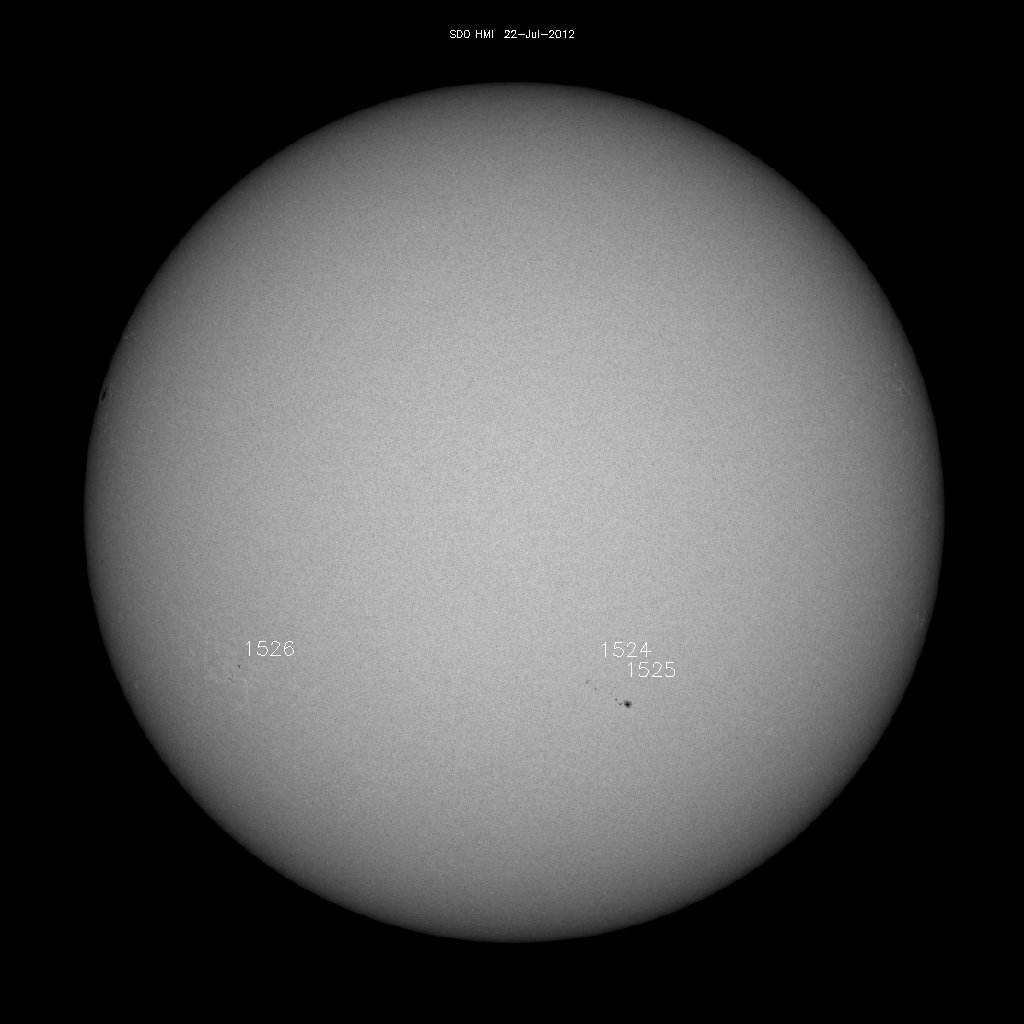 Sunspot regions