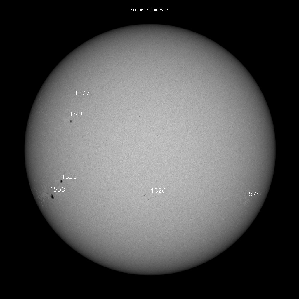 Sunspot regions