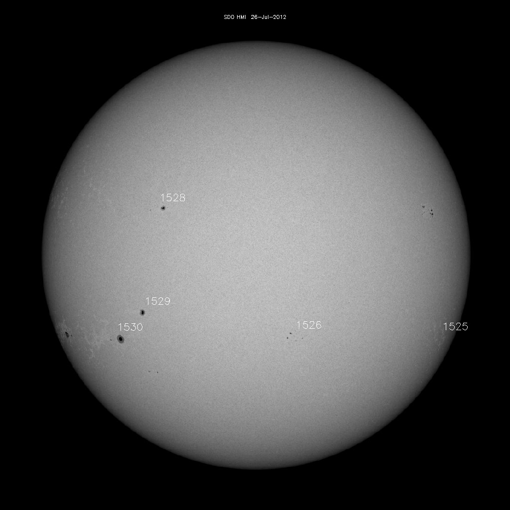 Sunspot regions