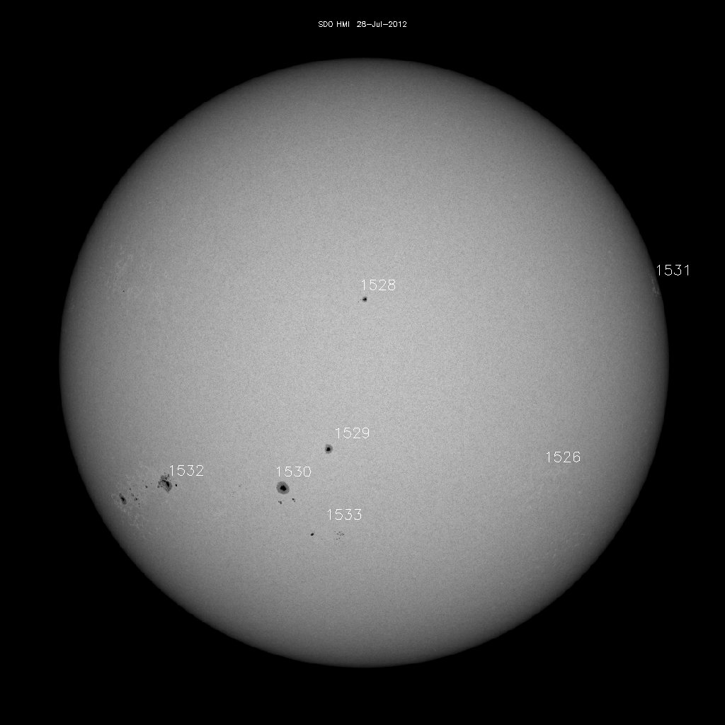 Sunspot regions