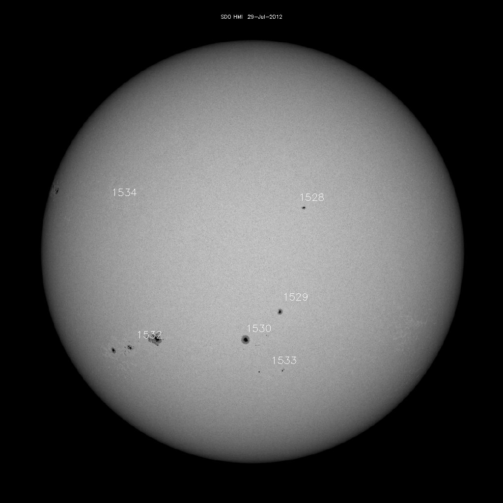 Sunspot regions