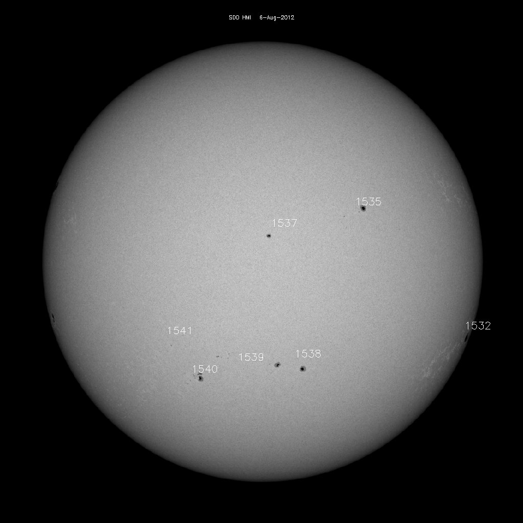 Sunspot regions