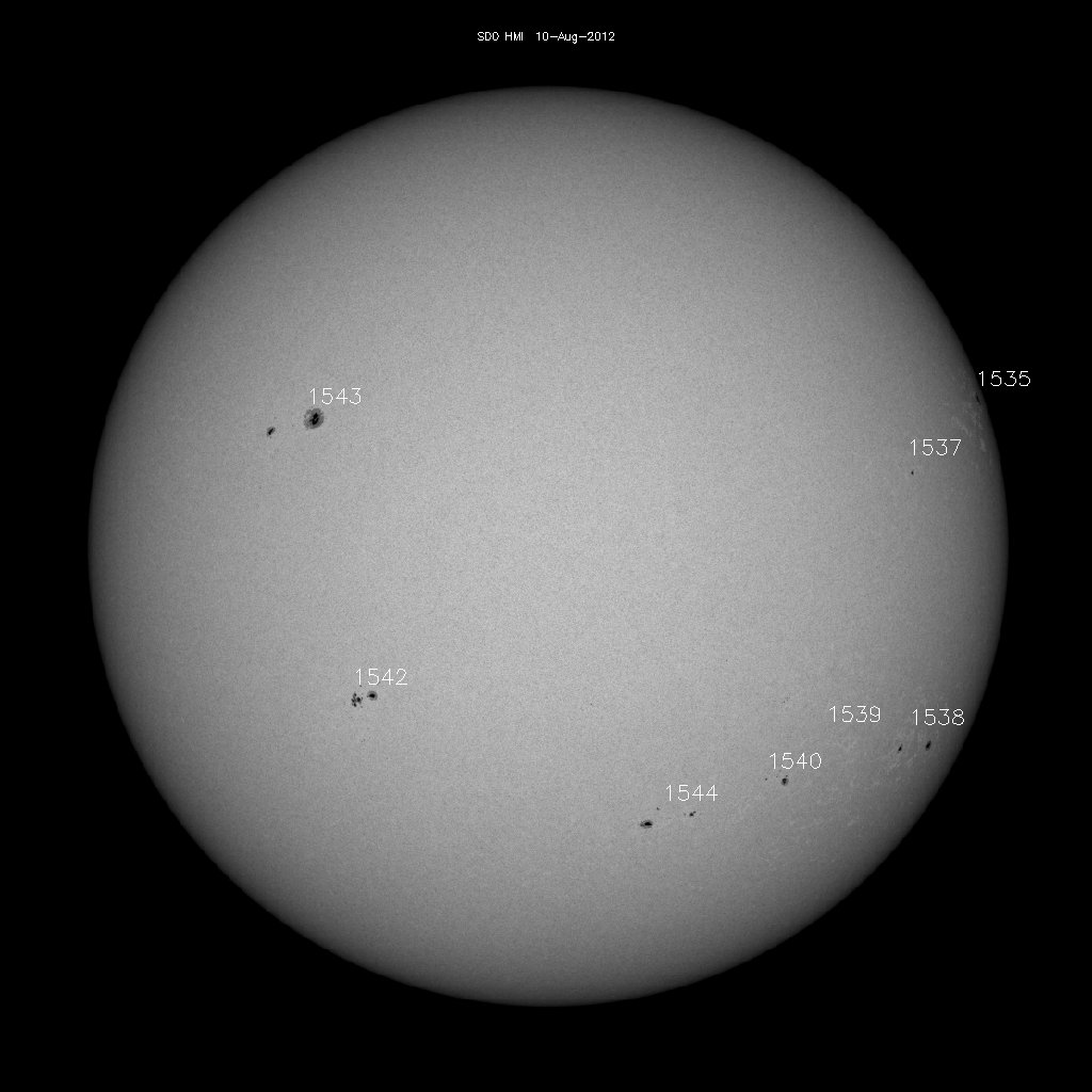 Sunspot regions