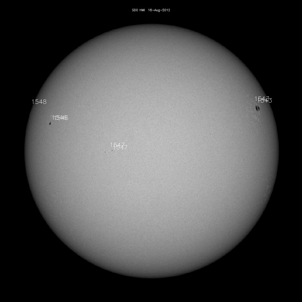 Sunspot regions