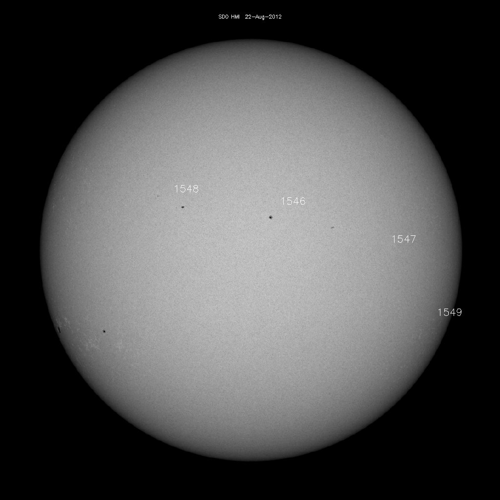 Sunspot regions