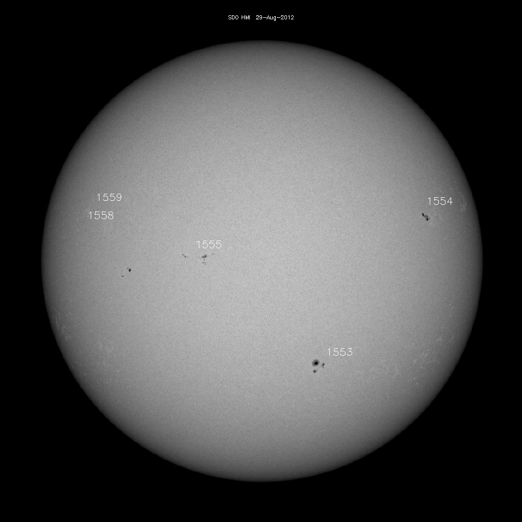 Sunspot regions